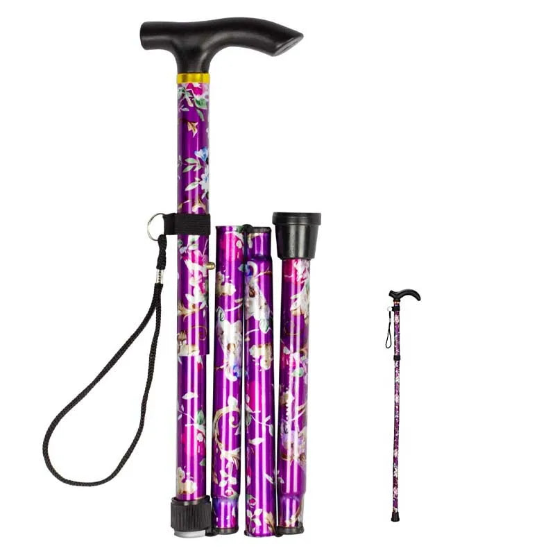 Telescopic 93 cm Folding Hiking Stick – Lightweight, Adjustable & Non-Slip Grip