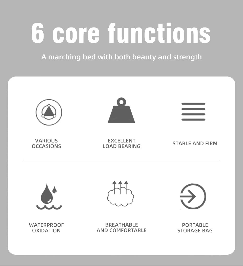 Folding Camping Cot – Comfortable & Portable
