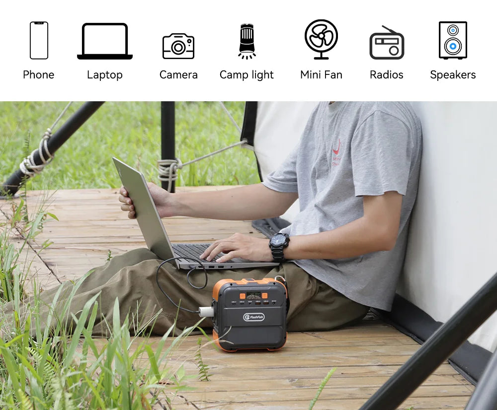 Portable Power Station 230V 120W 98Wh Rechargeable with USB-C