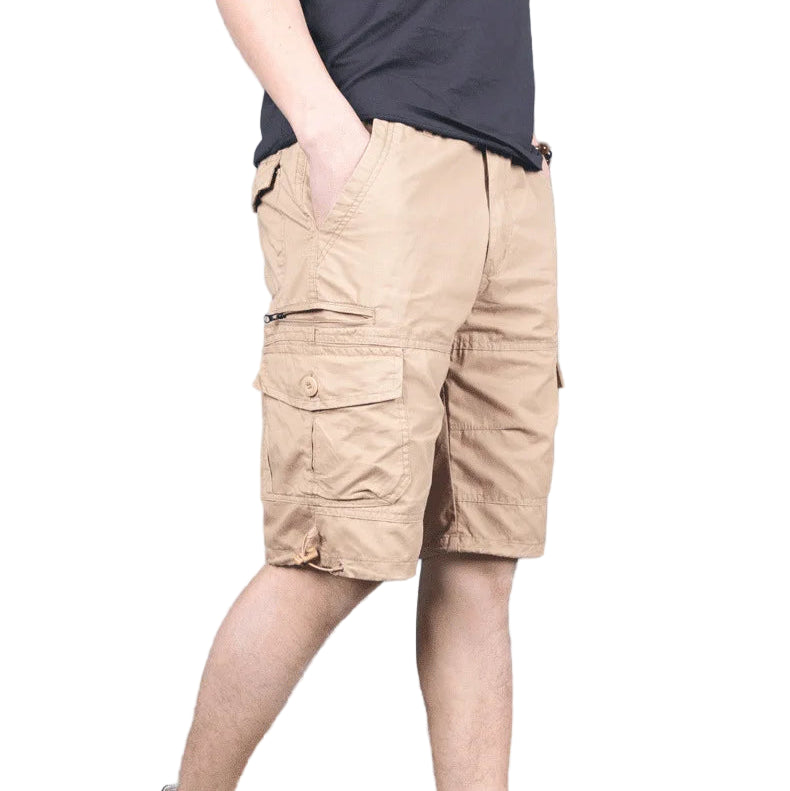 Men’s Cotton Cargo Shorts Knee Length Summer Up to 6XL