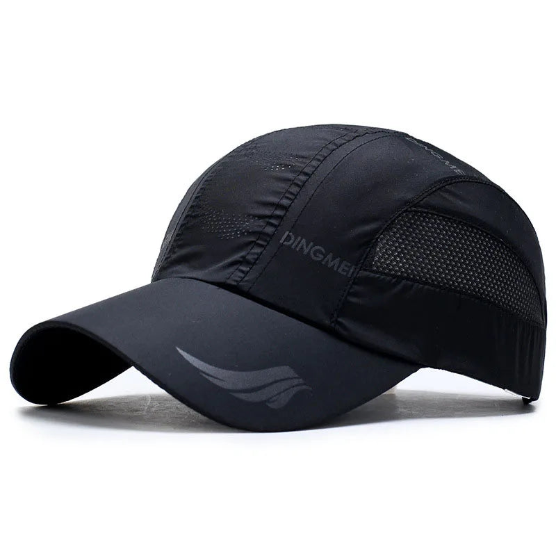 Unisex Quick Dry Mesh Baseball Cap Snapback Solid