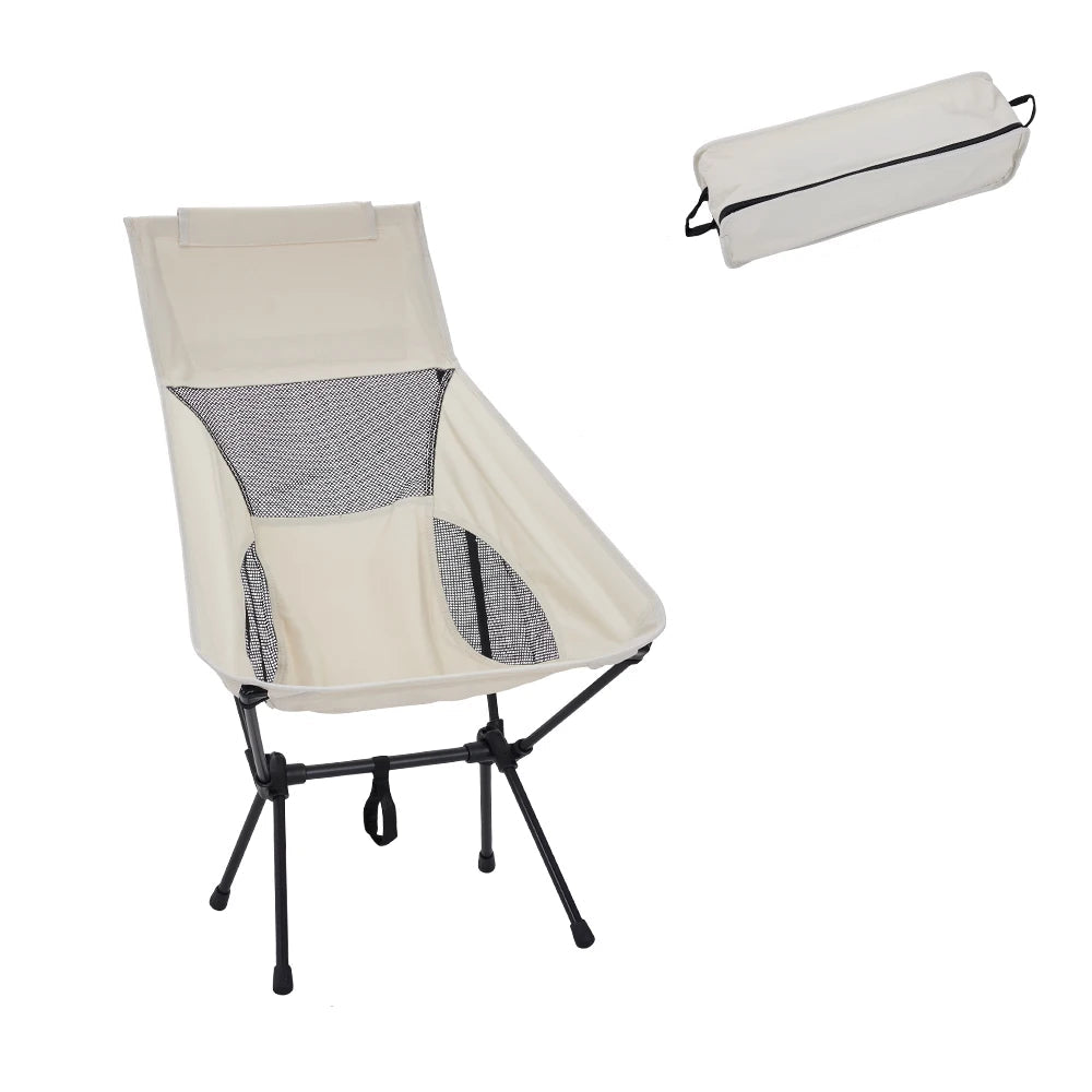 Portable Folding Camping Chair – With Backrest for Fishing, Beach & Outdoor Use