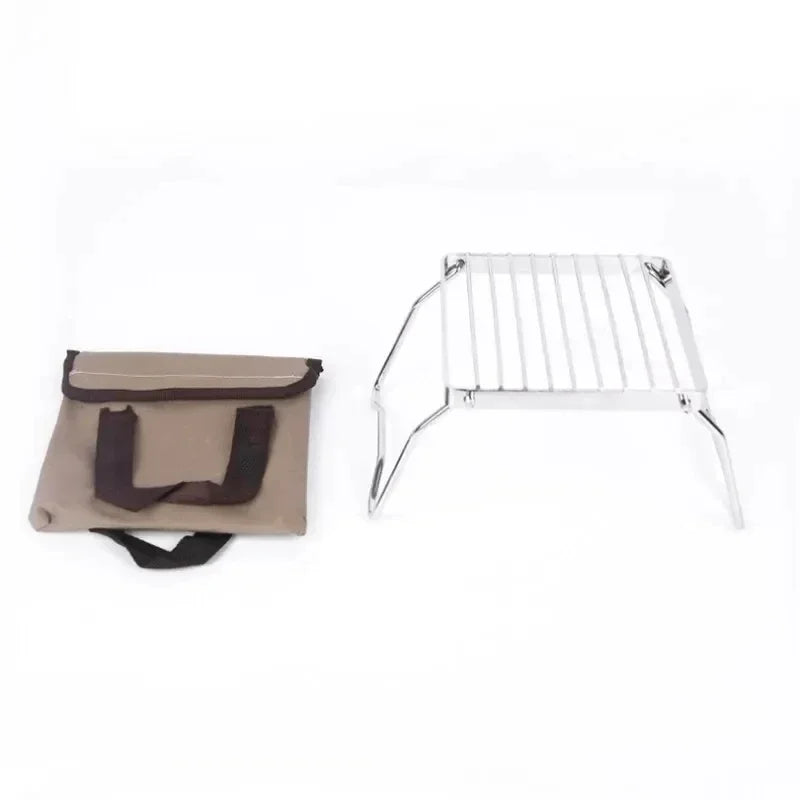 Portable Folding Stainless Steel Camping Stove Stand
