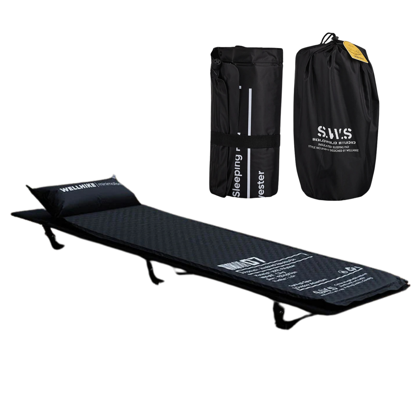 WELLHIKE Self-Inflating Sleeping Pad – Premium Comfort for Camping & Trekking