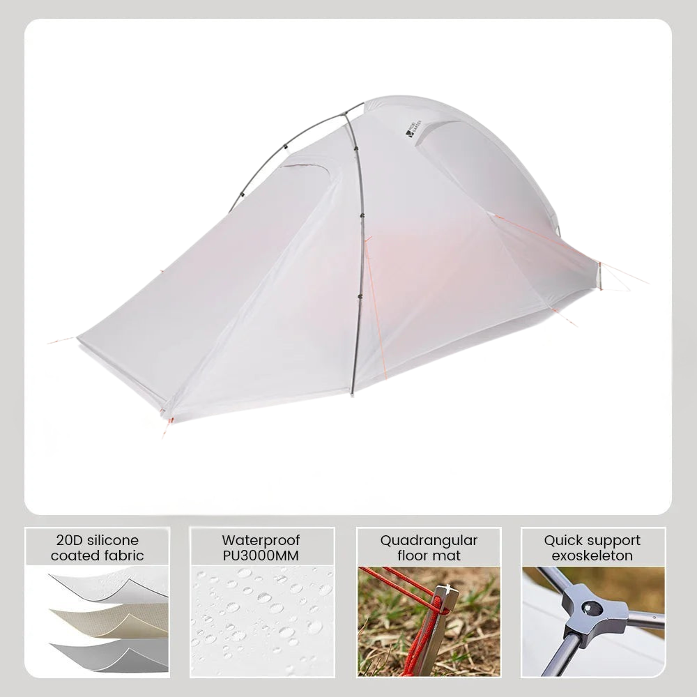 Ultralight Trekking Tent Portable 20D Fabric for Hiking
