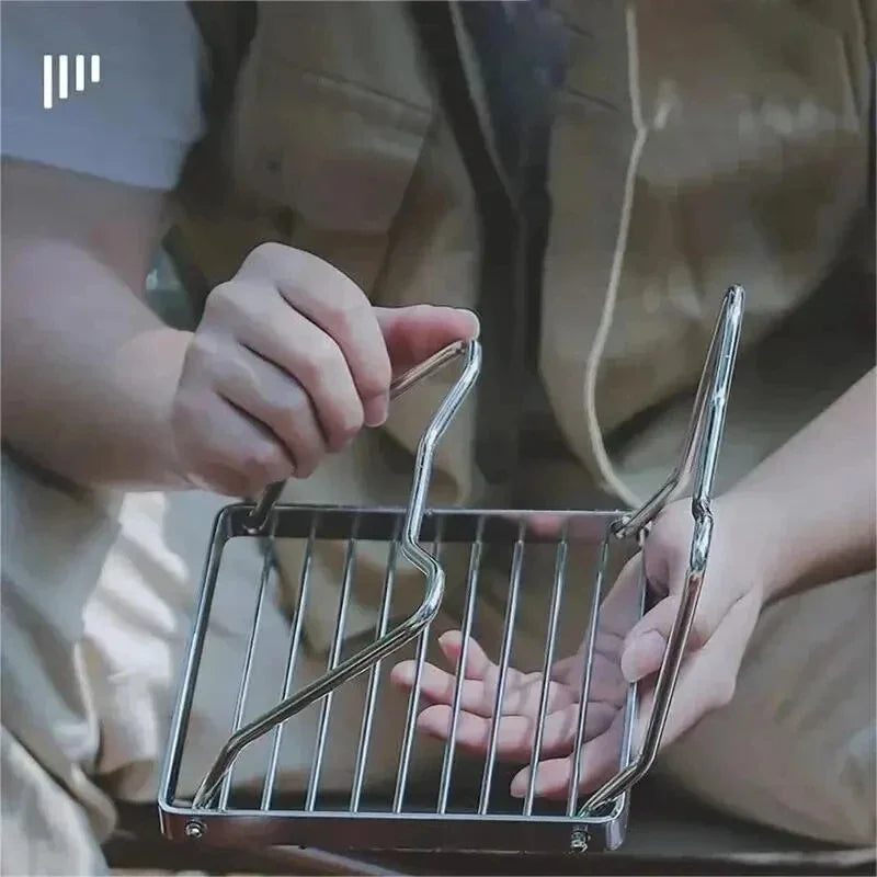 Portable Folding Stainless Steel Camping Stove Stand