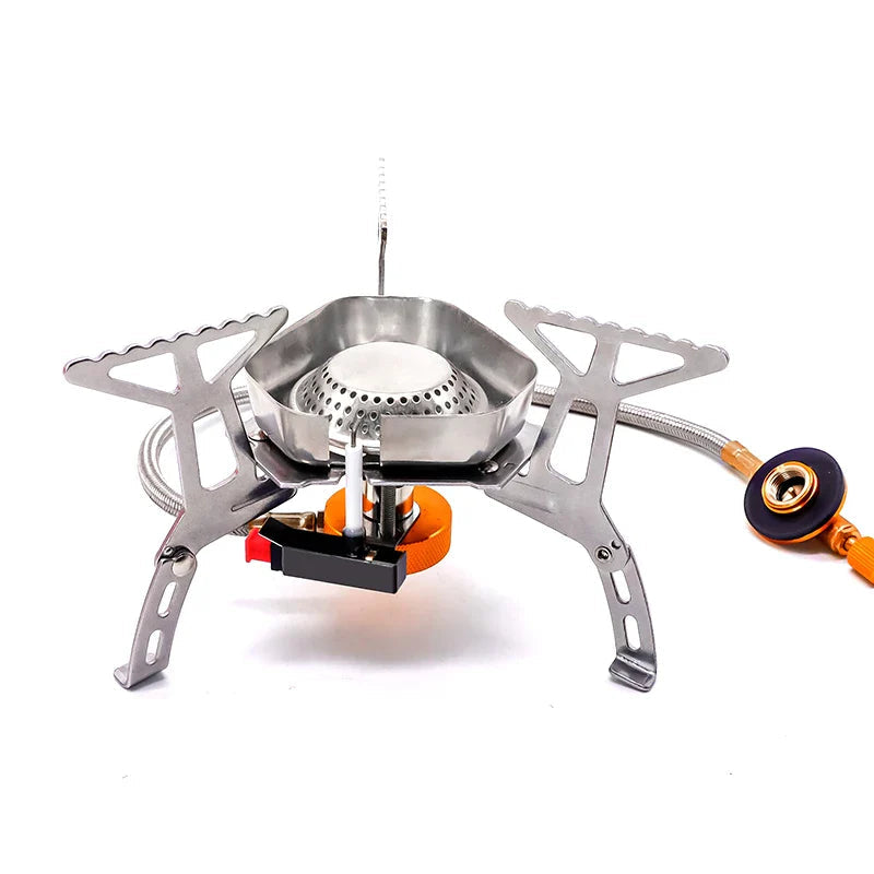 Portable Camping Gas Stove Windproof Folding Ultralight Cooker