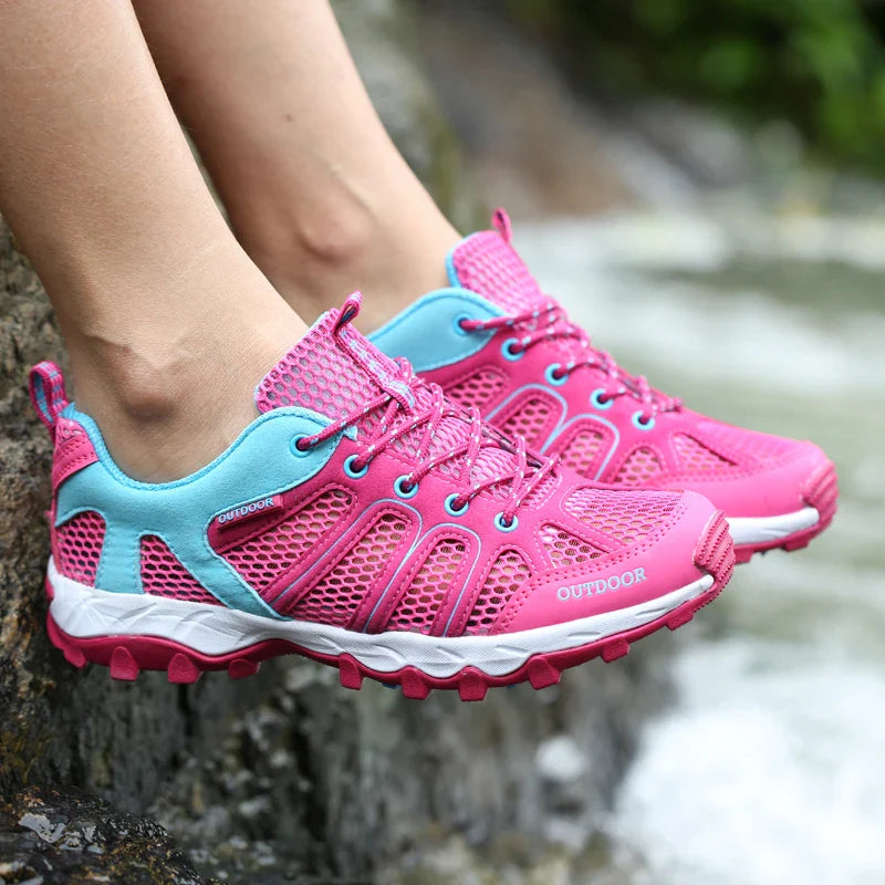 Unisex Hiking Trekking Shoes Thick Sole Spring Summer