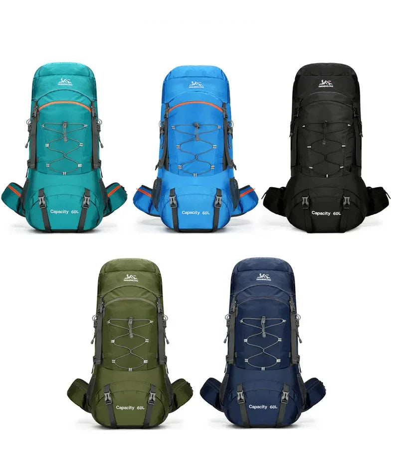 Hiking Backpack Large Capacity with Rain Cover for Camping
