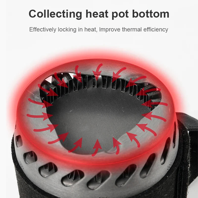 Ultralight Camping Stove System with Heat Exchanger and Pot