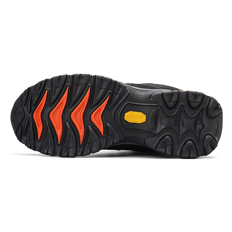 Men’s Leather Hiking Boots – Tactical Outdoor Ankle Shoes for Trekking