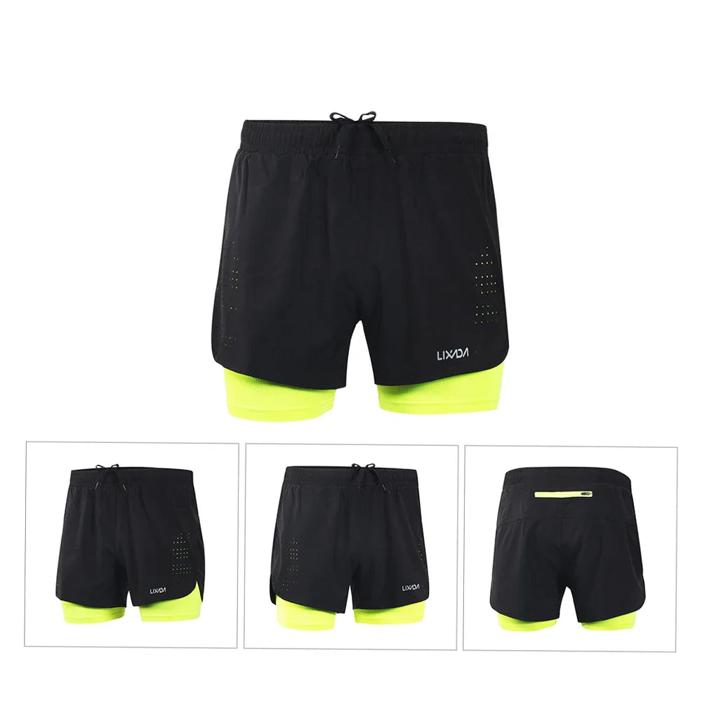 Men’s Quick Dry 2 in 1 Hiking Shorts with Longer Liner