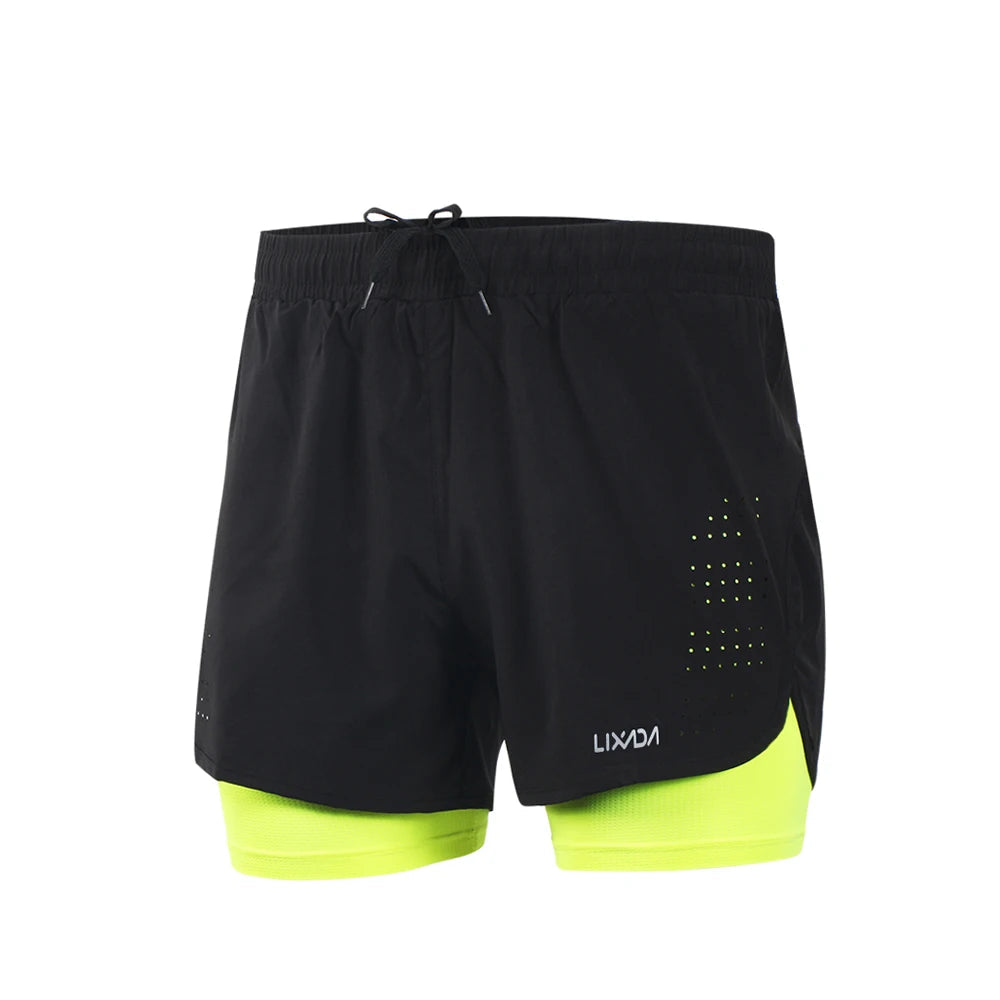 Men’s 2‑in‑1 Quick-Dry Hiking Shorts