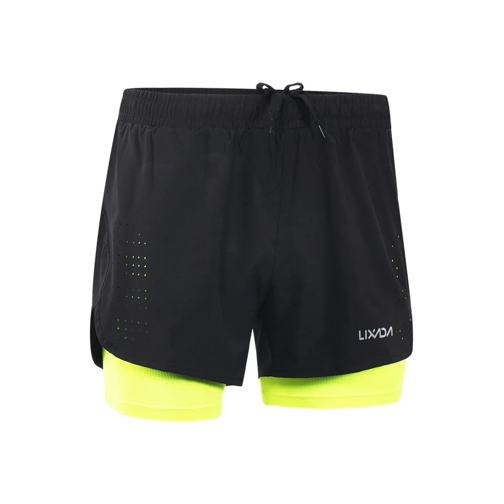 Men’s 2‑in‑1 Quick-Dry Hiking Shorts