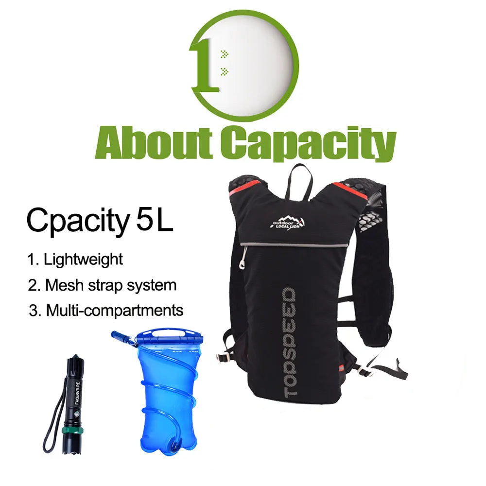 Ultralight Hydration Vest 5 L with 2 L Reservoir