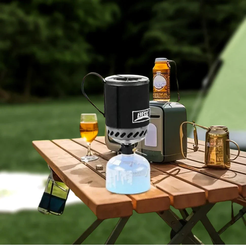 Ultralight Camping Stove System with Heat Exchanger and Pot