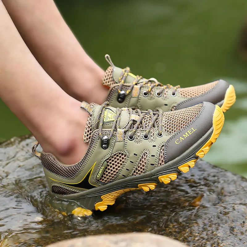 Men’s Breathable Hiking Shoes – Non-Slip Outdoor Sneakers for Trekking