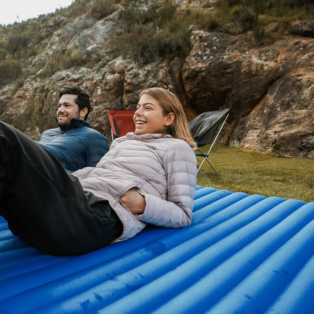 9 cm Inflatable Camping Air Mattress Portable with Pump