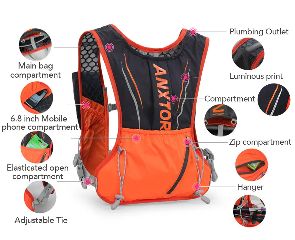 NEWBOLER 5L Hydration Vest – Ultralight Running & Trail Backpack