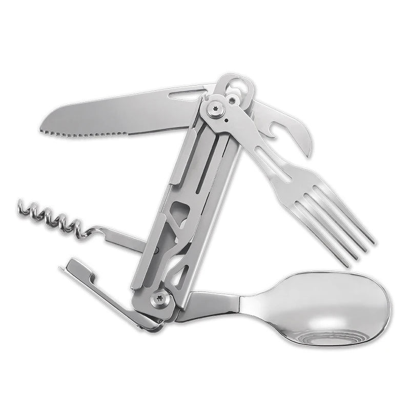 Survival Card Tool – Stainless Steel Multi-Tool with Saw