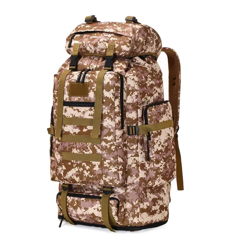 100 L Mountaineering Backpack Tactical Large Capacity for Hiking