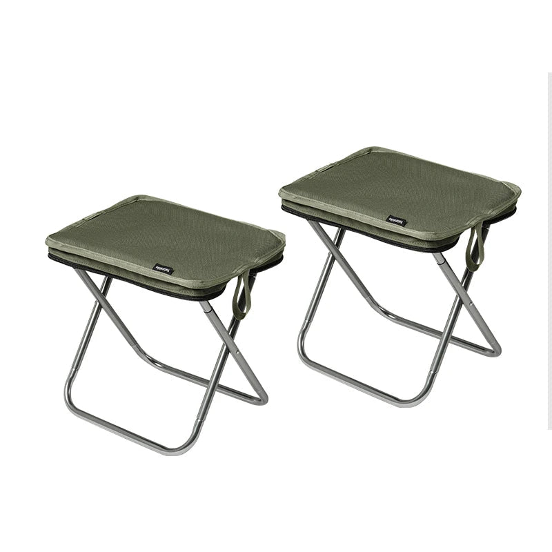 Folding Camping Chair – Lightweight Aluminum Seat with Thickened Cushion