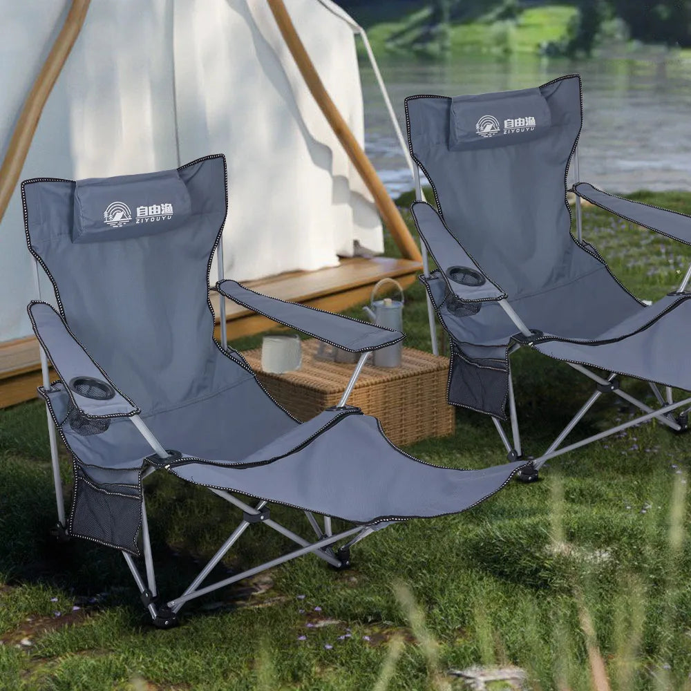 Portable Folding Camping Chair – Adjustable & Lightweight for Outdoor Use