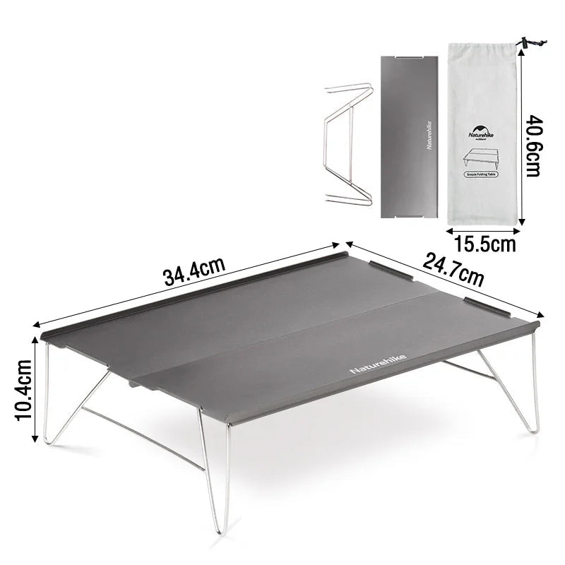 Aluminium Alloy Folding Camping Table Portable Mini Size