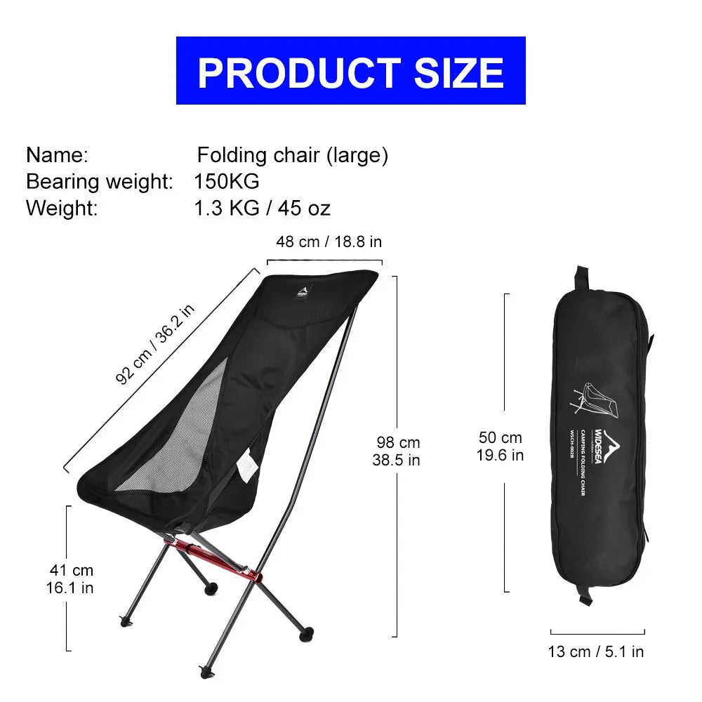 Folding Lounge Chair – Relaxing Travel Seat for Camping, Fishing & Beach