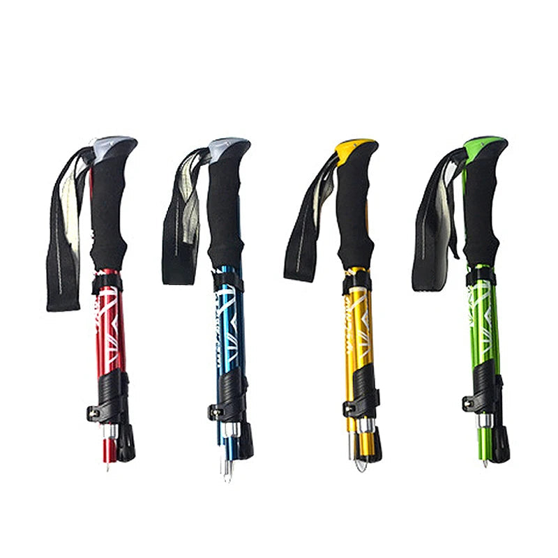 Foldable Trekking Pole – 5-Section Lightweight Hiking Stick