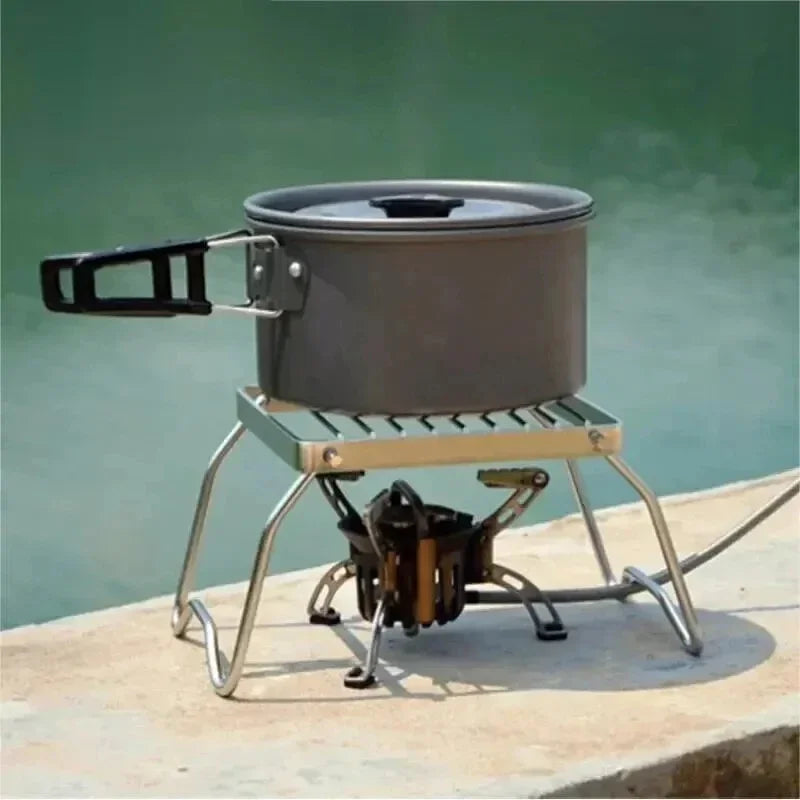 Portable Folding Stainless Steel Camping Stove Stand