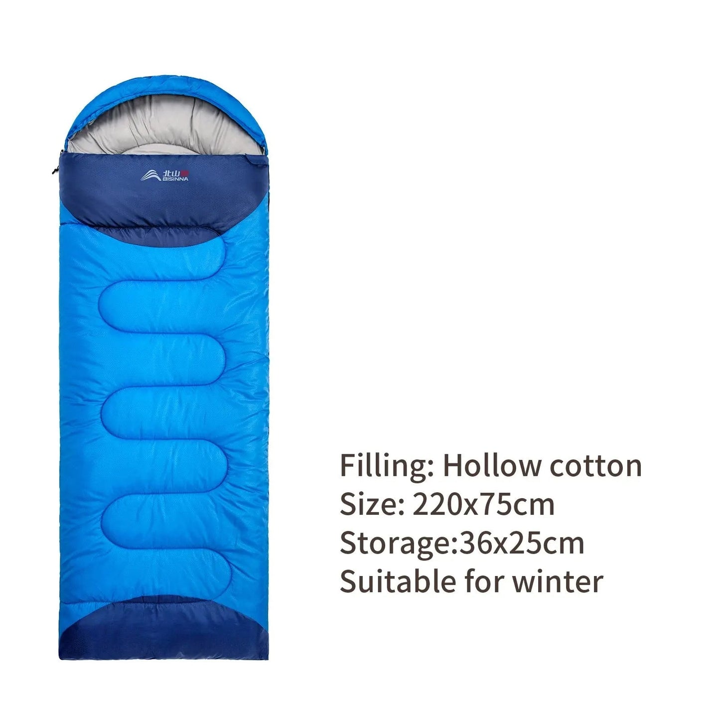 Ultralight Waterproof Winter Envelope Sleeping Bag for Backpacking