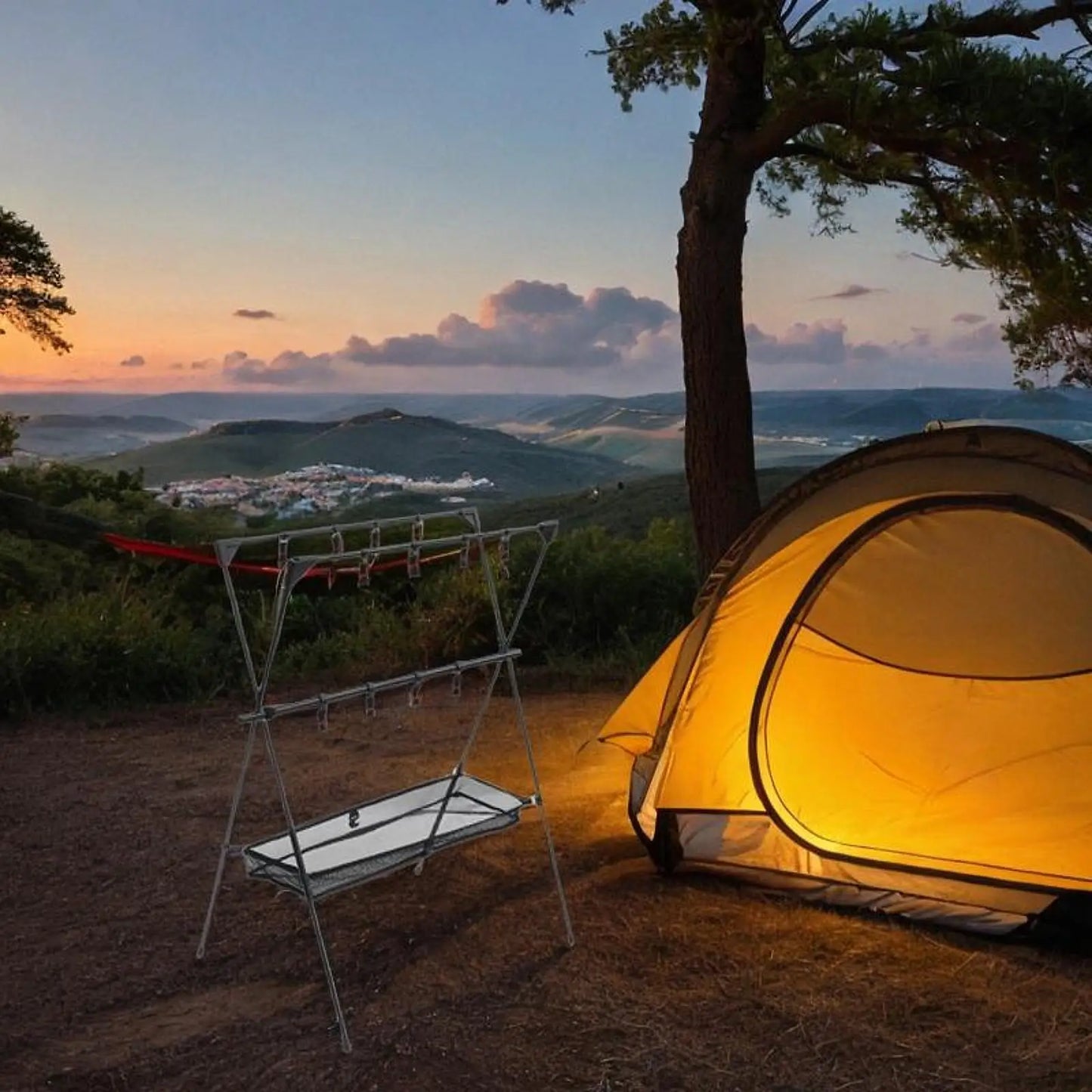 Camping Mesh Hanging Organizer Bag for Tents