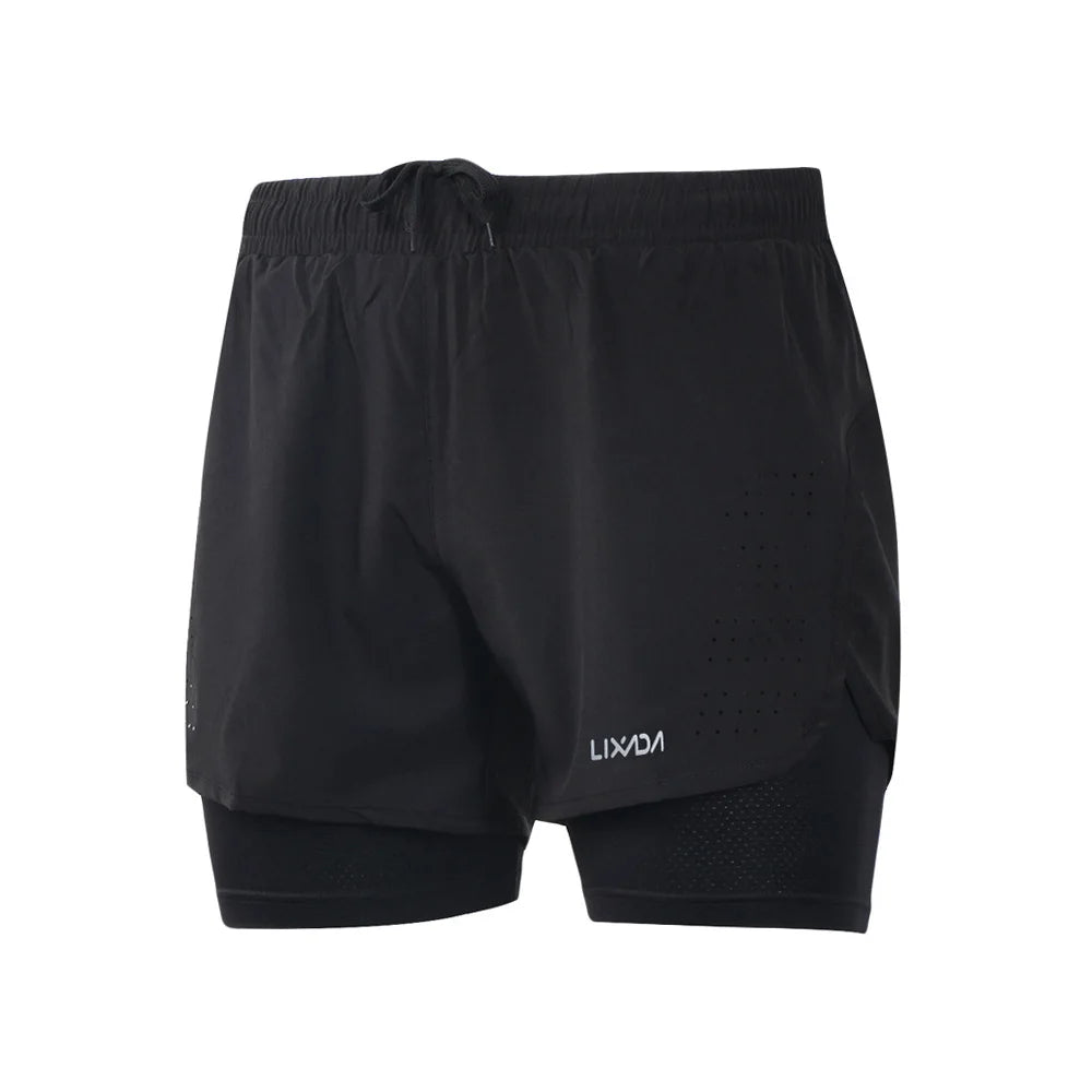 Men’s 2‑in‑1 Quick-Dry Hiking Shorts