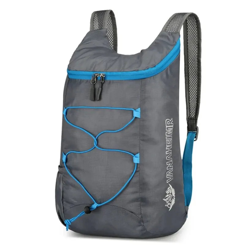 Lightweight Waterproof Nylon Folding Backpack for Camping and Hiking