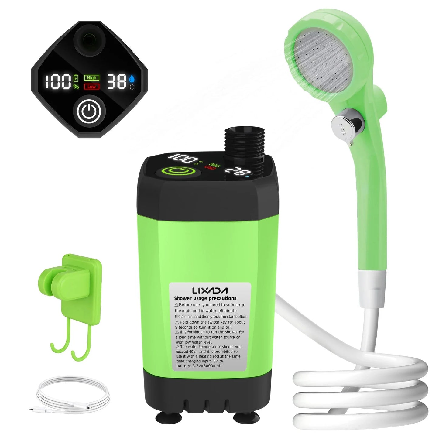 Portable Camping Shower Pump Outdoor Shower Kit