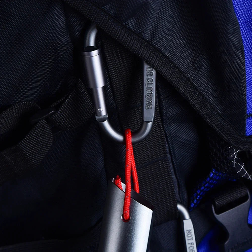 4 to 6 Pack Aluminum Carabiner Set