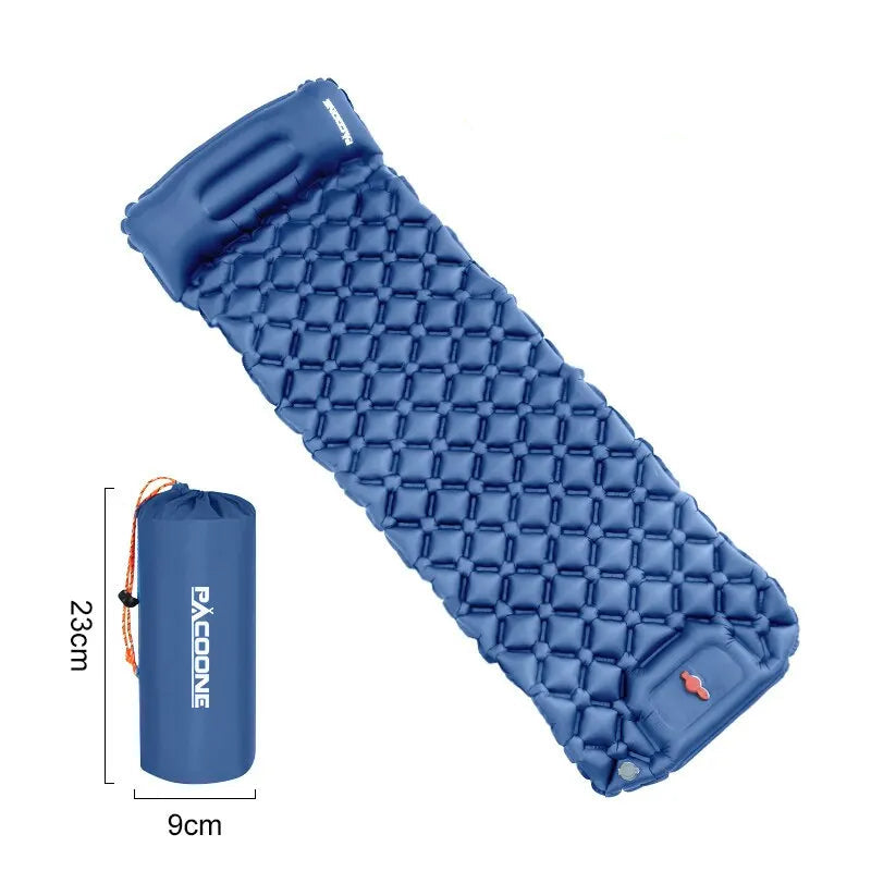 Inflatable mattress with integrated pump "AirSleep" | Camping Floor Mat