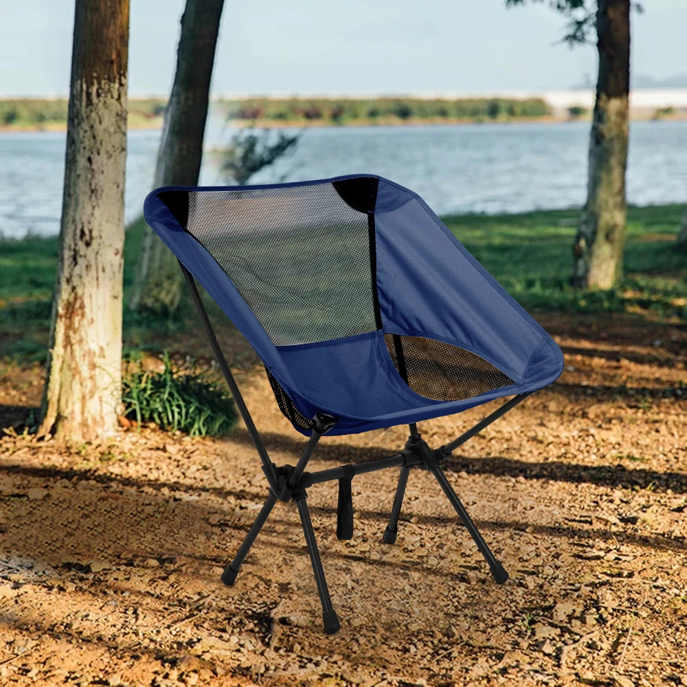 Portable Folding Camping Chair – With Backrest for Fishing, Beach & Outdoor Use