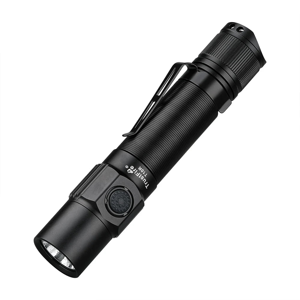 TrustFire T10R Tactical Flashlight – 1,800 lm, USB-C Rechargeable