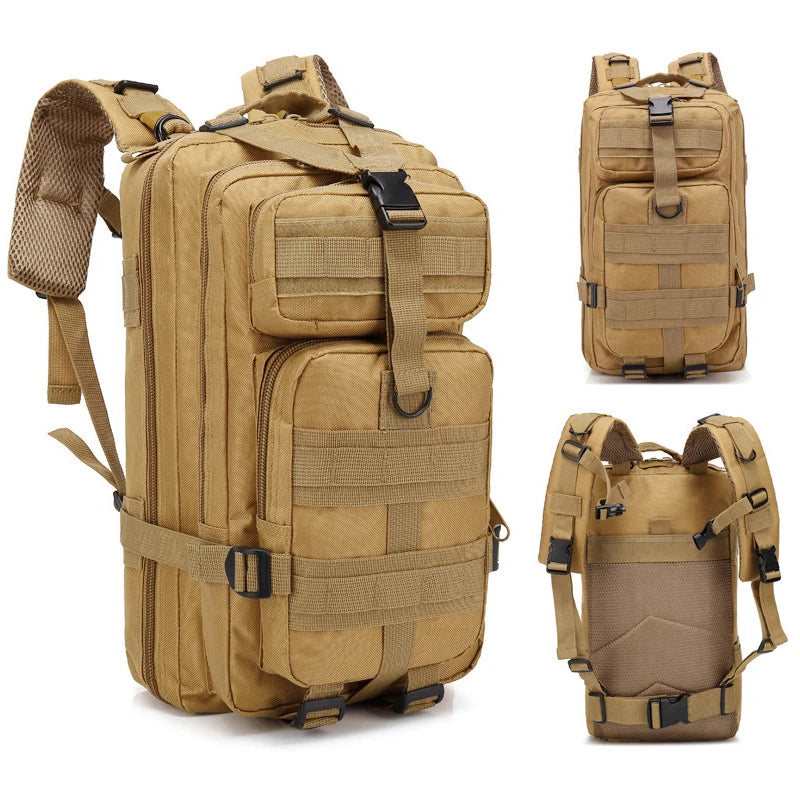 Camouflage Hiking Backpack Nylon Durable Multi Pocket