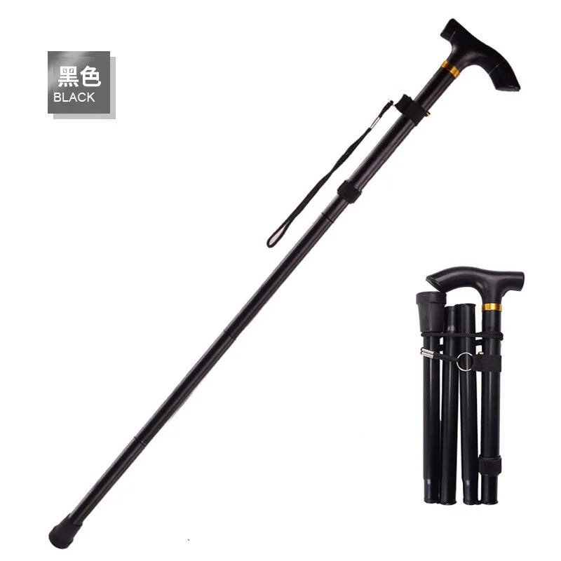 Adjustable Folding Hiking Stick with Wrist Strap