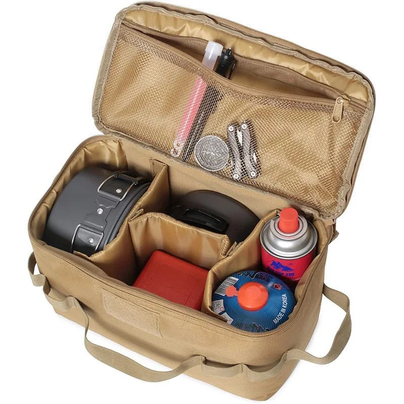 Camping Storage Bag for Gas Canister Tools and Cookware - The PeakTrail