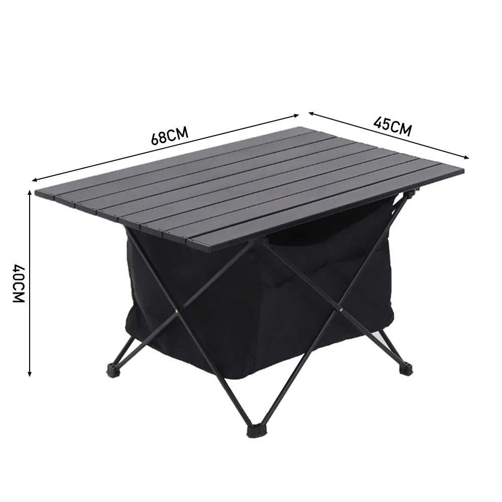 Egg Roll Folding Camping Table Portable with Storage Bag - The PeakTrail