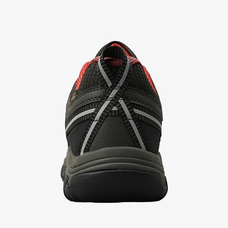 Men's Leather Hiking Shoes Trail Design with Rubber Sole - The PeakTrail