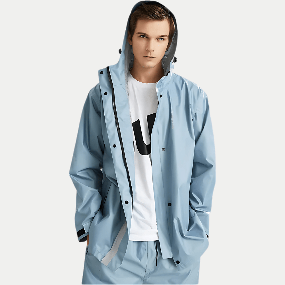 Men's Rain Suit Waterproof Jacket and Pants for Outdoor Use - The PeakTrail