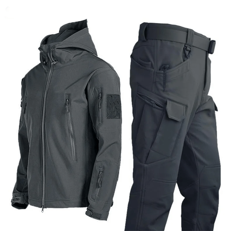 Men's Softshell Hiking Set Jacket and Pants for Outdoor Use - The PeakTrail