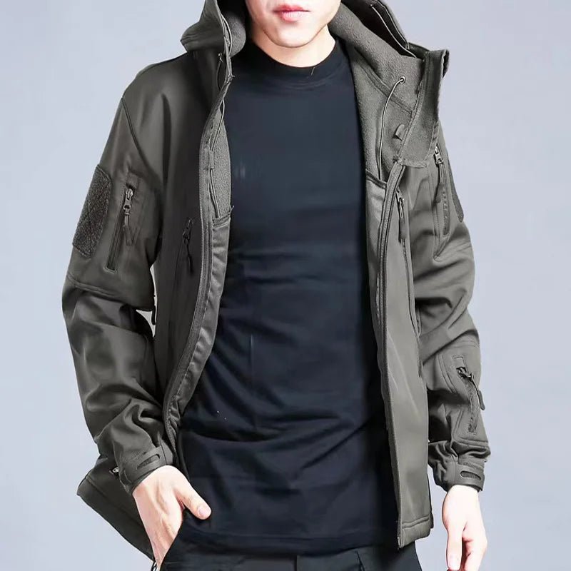 Men's Tactical Jacket Warm Outdoor Design for Hiking - The PeakTrail