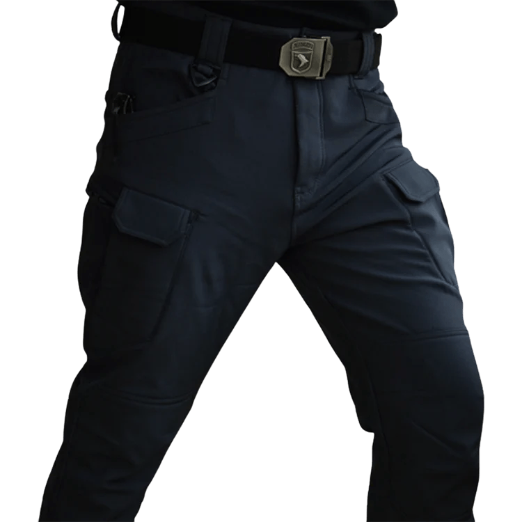 Men's Tactical Winter Pants Fleece - Lined Cargo for Hiking and Skiing - The PeakTrail