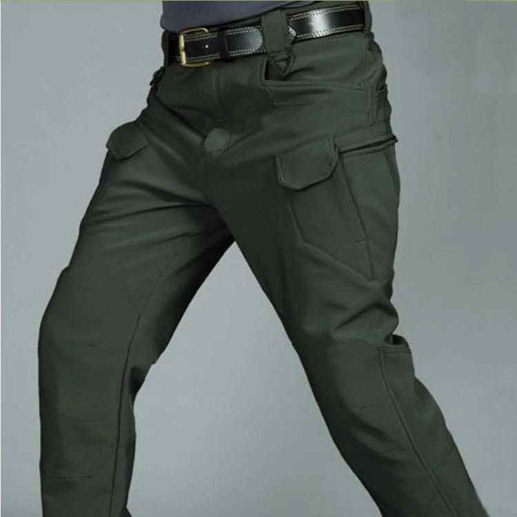 Men's Tactical Winter Pants Fleece - Lined Cargo for Hiking and Skiing - The PeakTrail